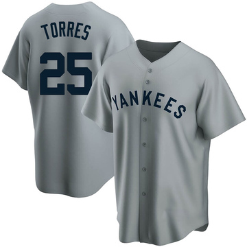 Gleyber Torres #25 New York Yankees White Home Pinstripe Men's Nike Jersey  NWT