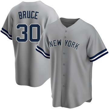 Jay Bruce New York Yankees Nike Game-Used #42 White Pinstripe