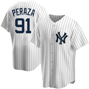 Oswald Peraza Signed Yankees Nike Baseball Jersey Bronx Bombers MLB –  Sports Integrity