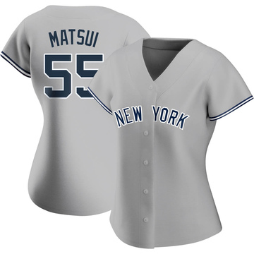 Hideki Matsui Men's New York Yankees Road Cooperstown Collection Jersey -  Gray Replica