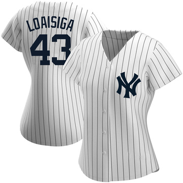 Jonathan Loaisiga New York Yankees Fanatics Authentic Player-Worn #42 White  Pinstripe Jersey vs. Minnesota Twins on April 15, 2023