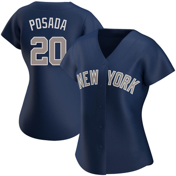 Jorge Posada 2000 New York Yankees World Series Grey Road Jersey Men's  (S-3XL)