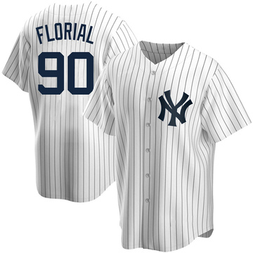 Estevan Florial New York Yankees Game-Used #90 White Pinstripe