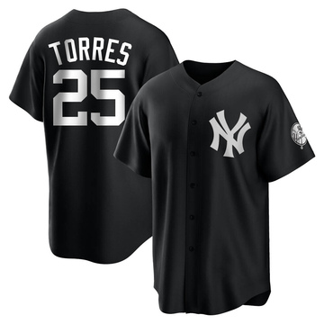 Gleyber Torres #25 New York Yankees White Home Pinstripe Men's Nike Jersey  NWT